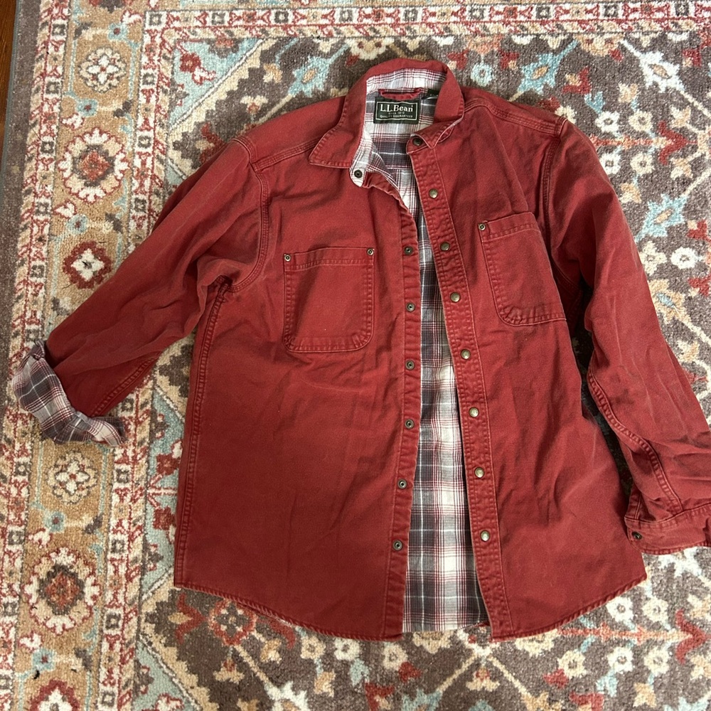 L.L. Bean Flannel Lined Shacket
